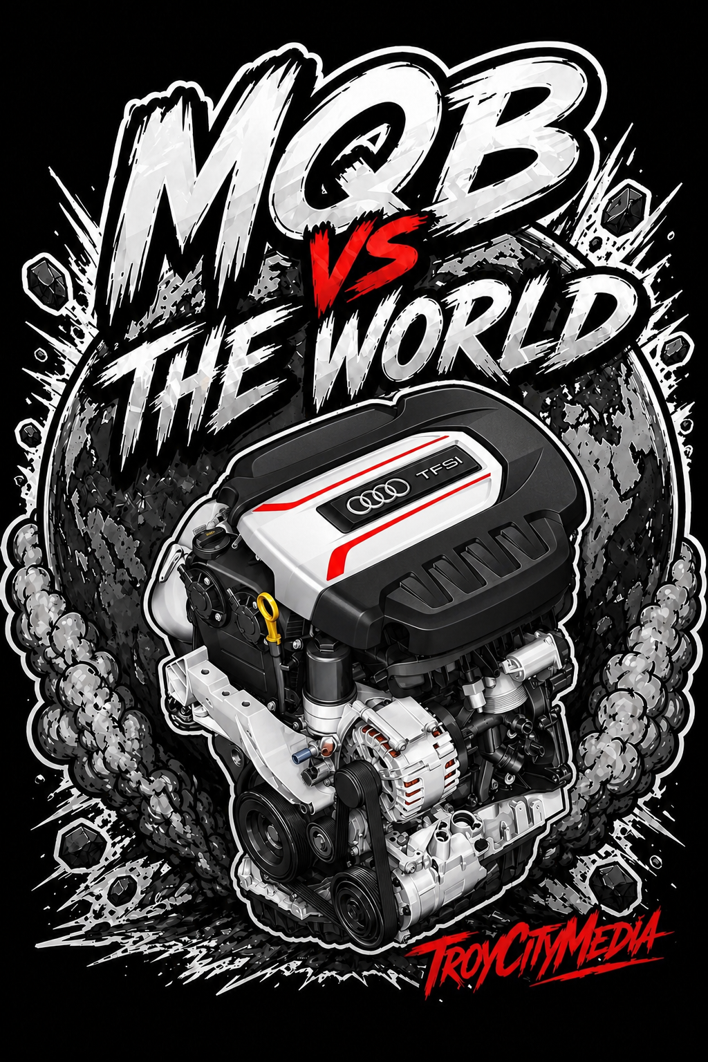 MQB vs the World Audi S3 tshirt design.